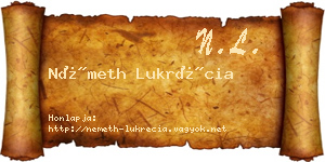 Németh Lukrécia névjegykártya
